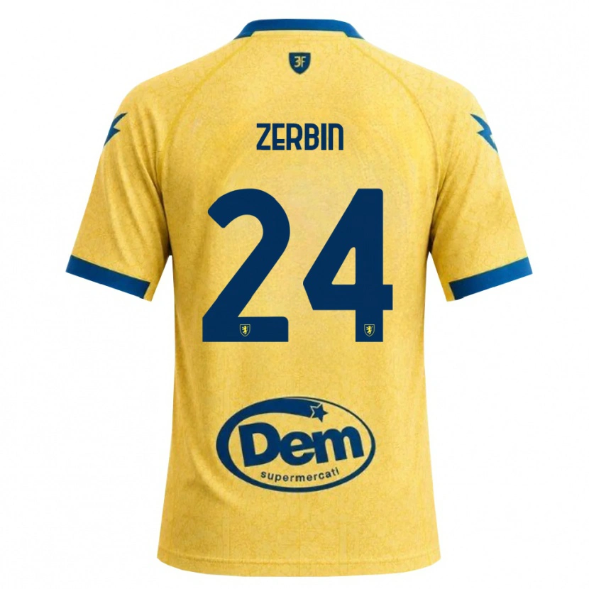 Danxen Criança Camisola Alessio Zerbin #24 Caqui Preto Azul Principal 2026/27 Camisa Brasil