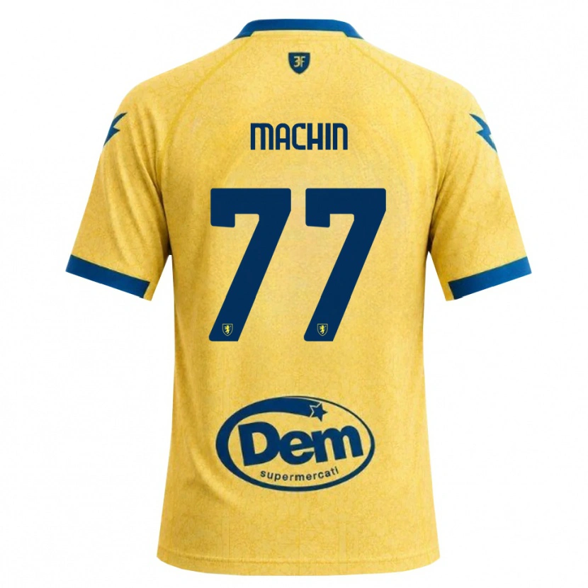 Danxen Criança Camisola José Machín #77 Caqui Preto Azul Principal 2026/27 Camisa Brasil