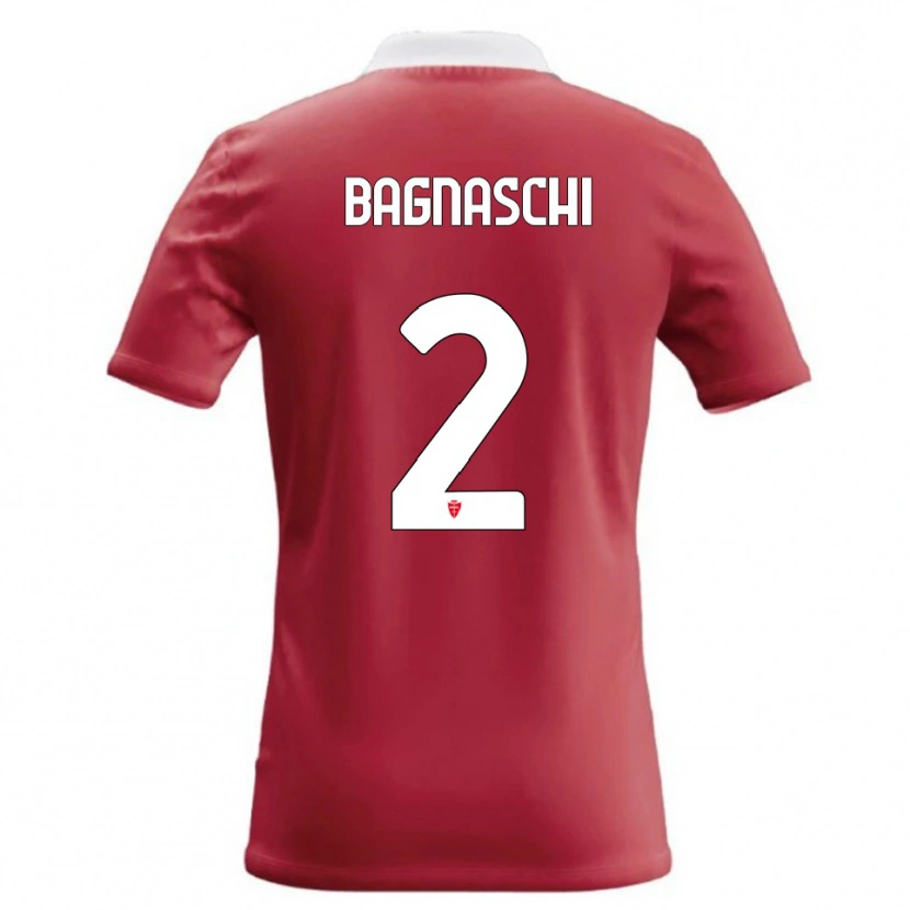 Danxen Criança Camisola Alessandro Bagnaschi #2 Vermelho Branco Principal 2026/27 Camisa Brasil