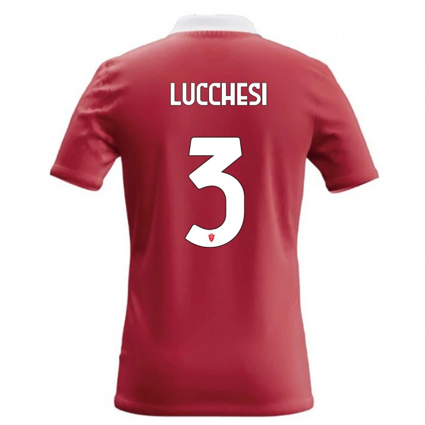 Danxen Criança Camisola Lorenzo Lucchesi #3 Vermelho Branco Principal 2026/27 Camisa Brasil