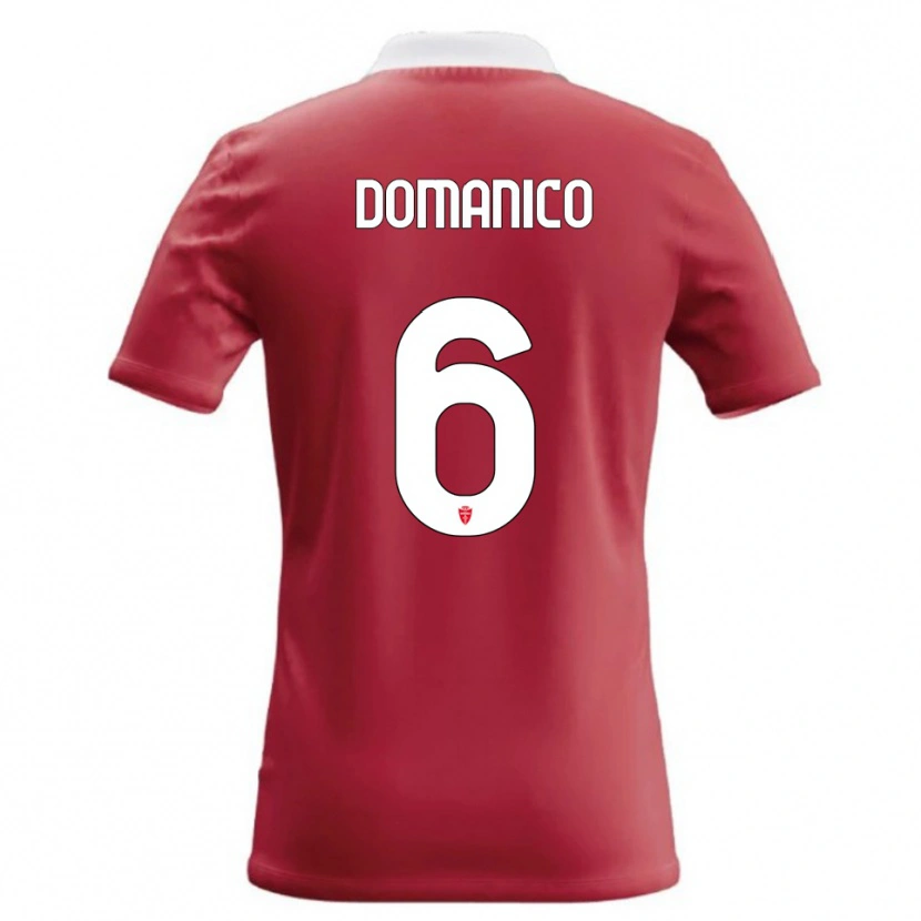 Danxen Criança Camisola Saverio Domanico #6 Vermelho Branco Principal 2026/27 Camisa Brasil