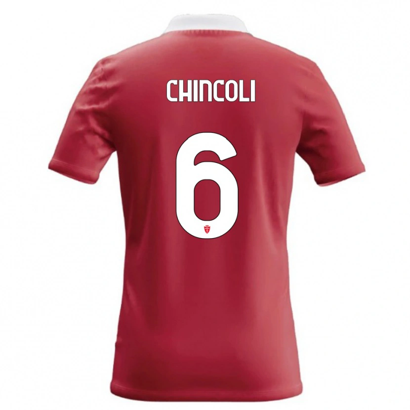 Danxen Criança Camisola Lorenzo Chincoli #6 Vermelho Branco Principal 2026/27 Camisa Brasil
