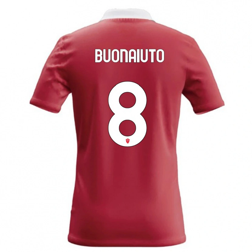 Danxen Criança Camisola Marco Buonaiuto #8 Vermelho Branco Principal 2026/27 Camisa Brasil