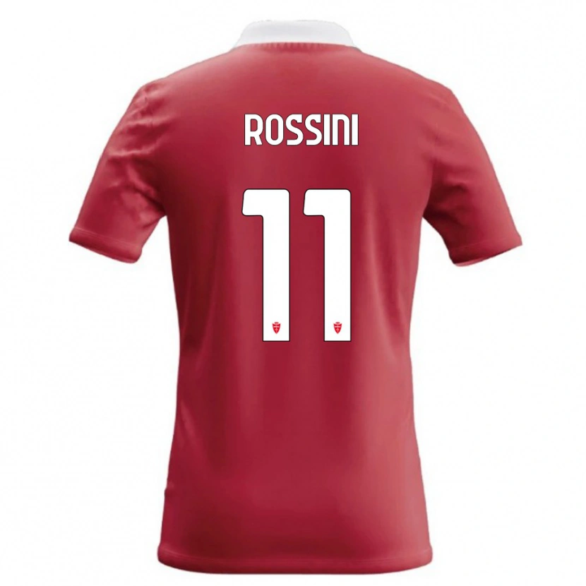 Danxen Criança Camisola Andrea Rossini #11 Vermelho Branco Principal 2026/27 Camisa Brasil
