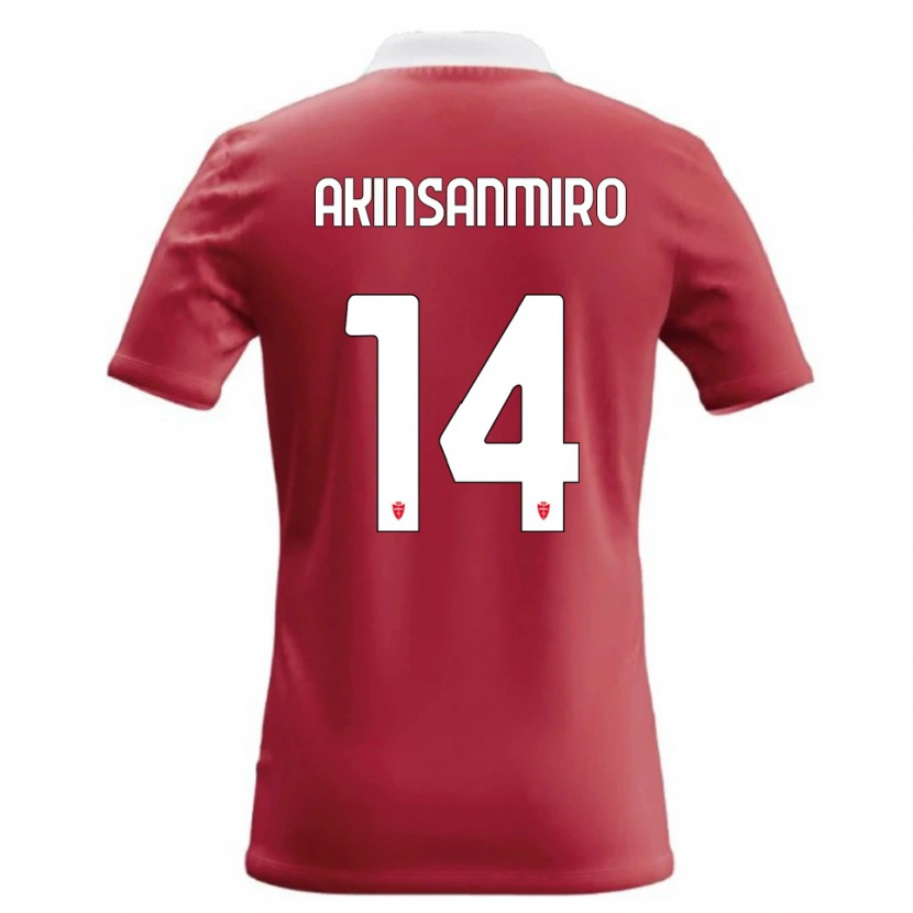 Danxen Criança Camisola Ebenezer Akinsanmiro #14 Vermelho Branco Principal 2026/27 Camisa Brasil