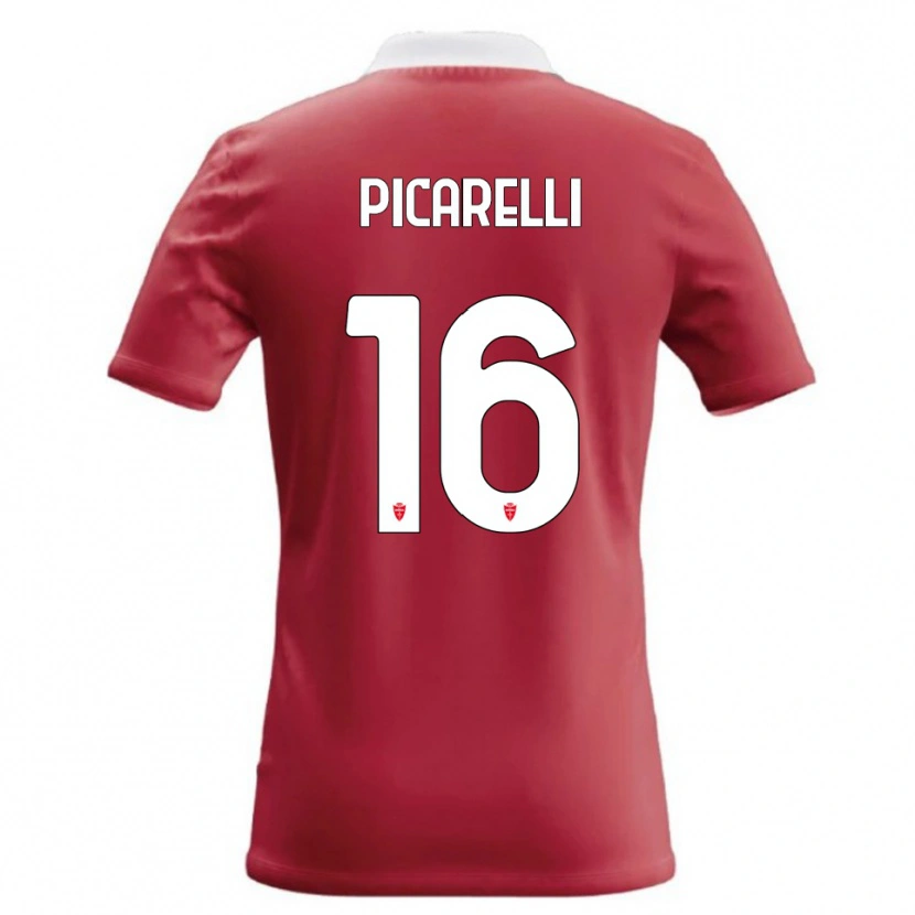 Danxen Criança Camisola Marco Picarelli #16 Vermelho Branco Principal 2026/27 Camisa Brasil