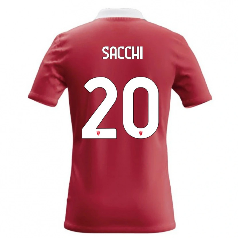 Danxen Criança Camisola Riccardo Sacchi #20 Vermelho Branco Principal 2026/27 Camisa Brasil
