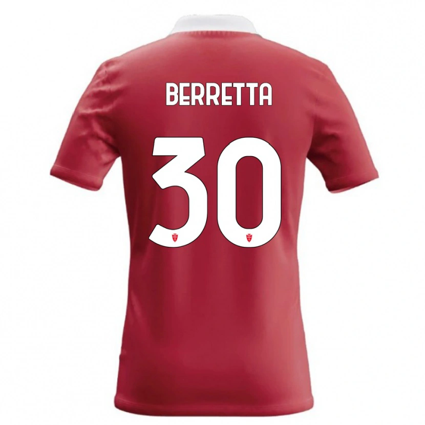 Danxen Criança Camisola Alessandro Berretta #30 Vermelho Branco Principal 2026/27 Camisa Brasil