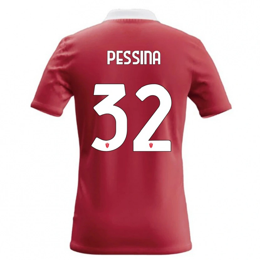 Danxen Criança Camisola Matteo Pessina #32 Vermelho Branco Principal 2026/27 Camisa Brasil