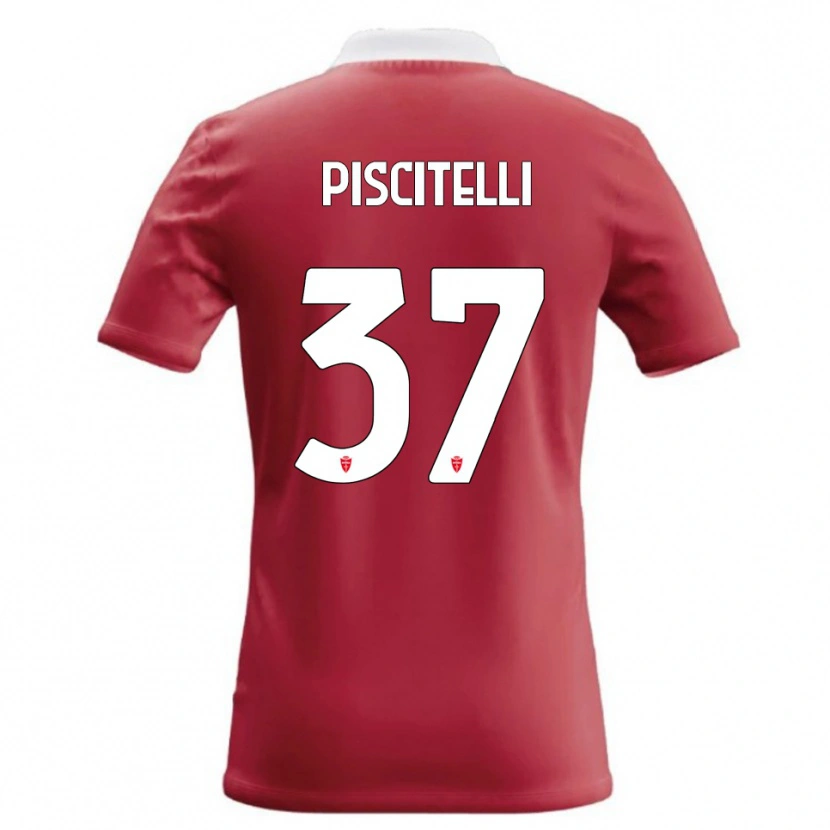 Danxen Criança Camisola Pasquale Piscitelli #37 Vermelho Branco Principal 2026/27 Camisa Brasil