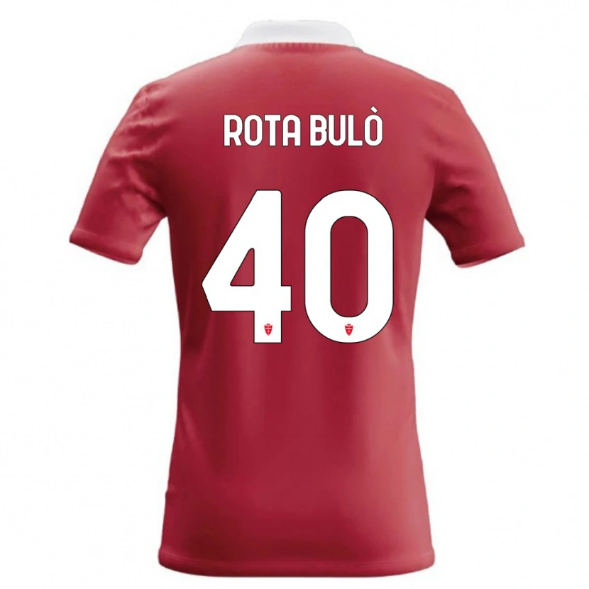 Danxen Criança Camisola Pietro Rota Bulò #40 Vermelho Branco Principal 2026/27 Camisa Brasil
