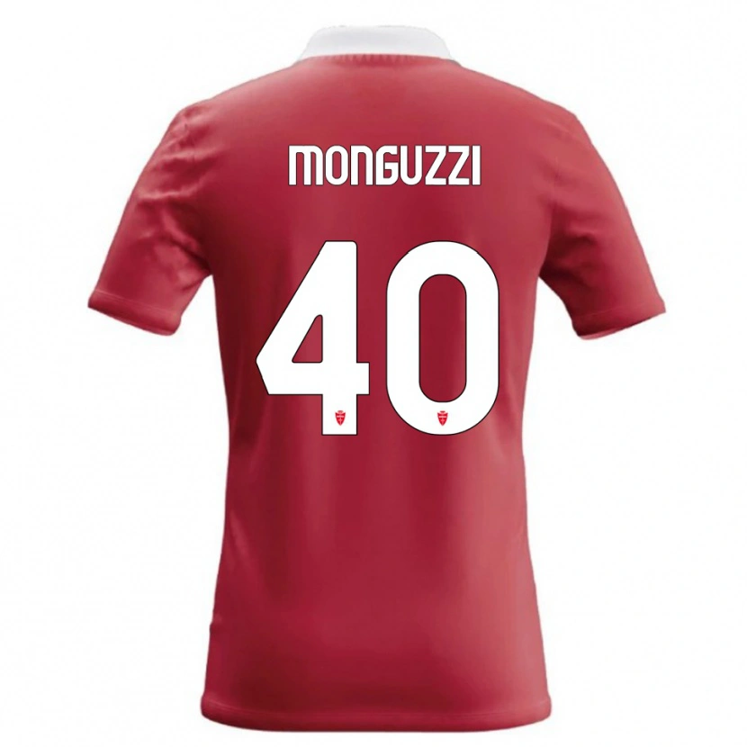Danxen Criança Camisola Filippo Monguzzi #40 Vermelho Branco Principal 2026/27 Camisa Brasil
