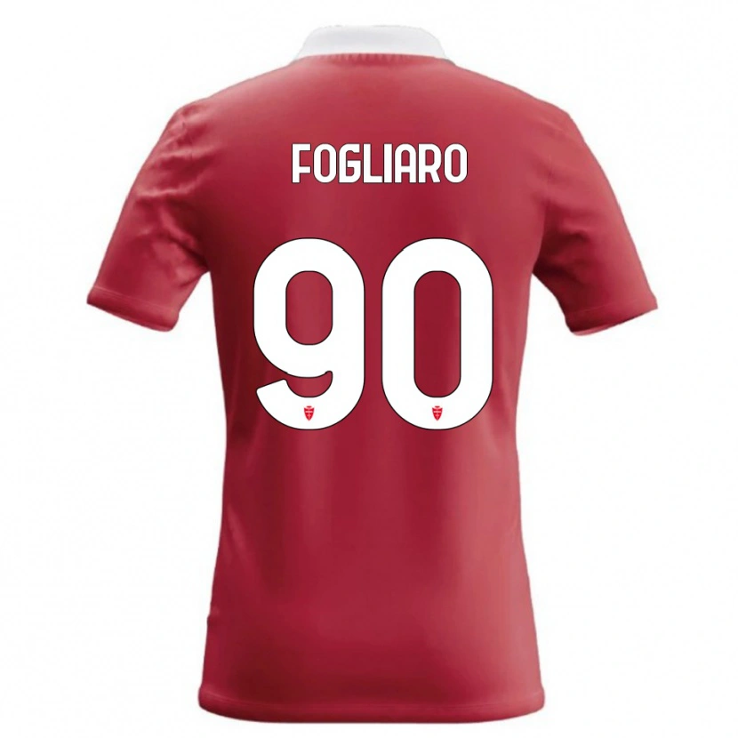 Danxen Criança Camisola Christian Fogliaro #90 Vermelho Branco Principal 2026/27 Camisa Brasil