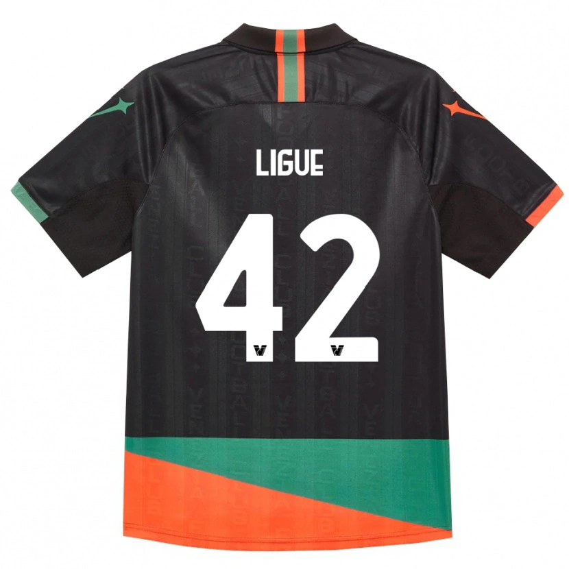 Danxen Criança Camisola Junior Ligue #42 Preto Laranja Verde Principal 2026/27 Camisa Brasil