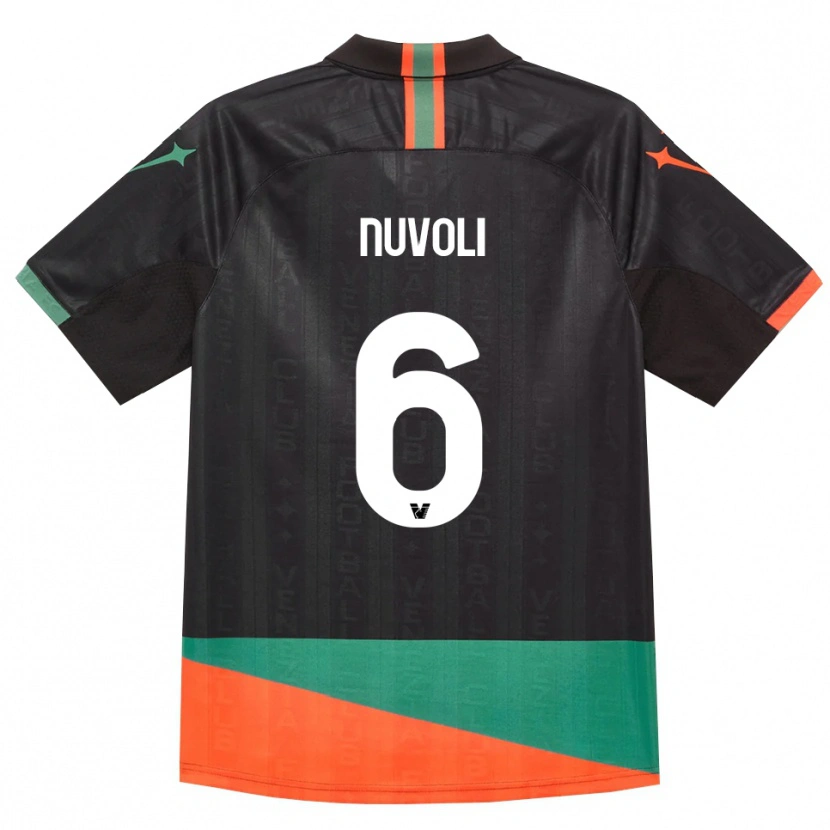 Danxen Criança Camisola Francesco Nuvoli #6 Preto Laranja Verde Principal 2026/27 Camisa Brasil