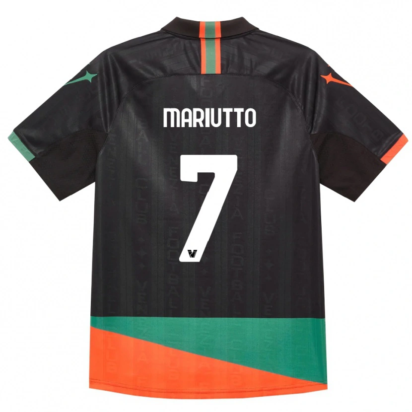 Danxen Criança Camisola Francesco Mariutto #7 Preto Laranja Verde Principal 2026/27 Camisa Brasil