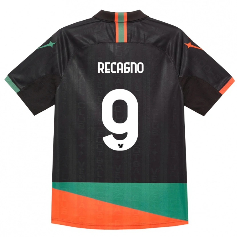 Danxen Criança Camisola Francesco Recagno #9 Preto Laranja Verde Principal 2026/27 Camisa Brasil