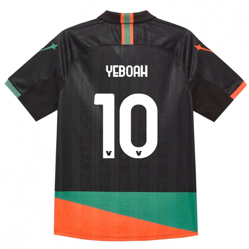 Danxen Criança Camisola John Yeboah #10 Preto Laranja Verde Principal 2026/27 Camisa Brasil