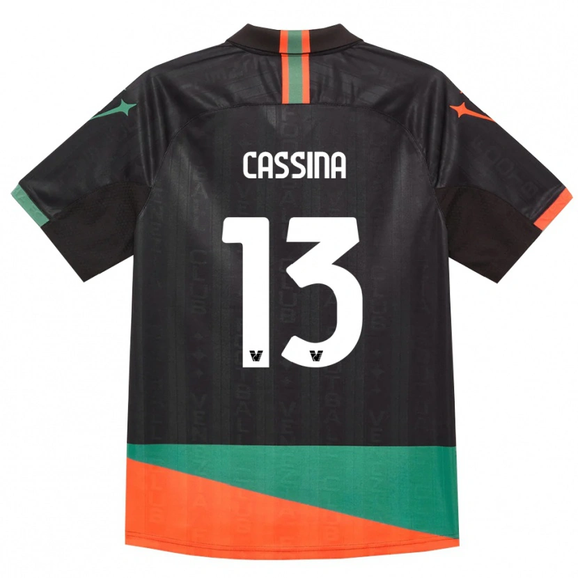 Danxen Criança Camisola Tommaso Cassina #13 Preto Laranja Verde Principal 2026/27 Camisa Brasil