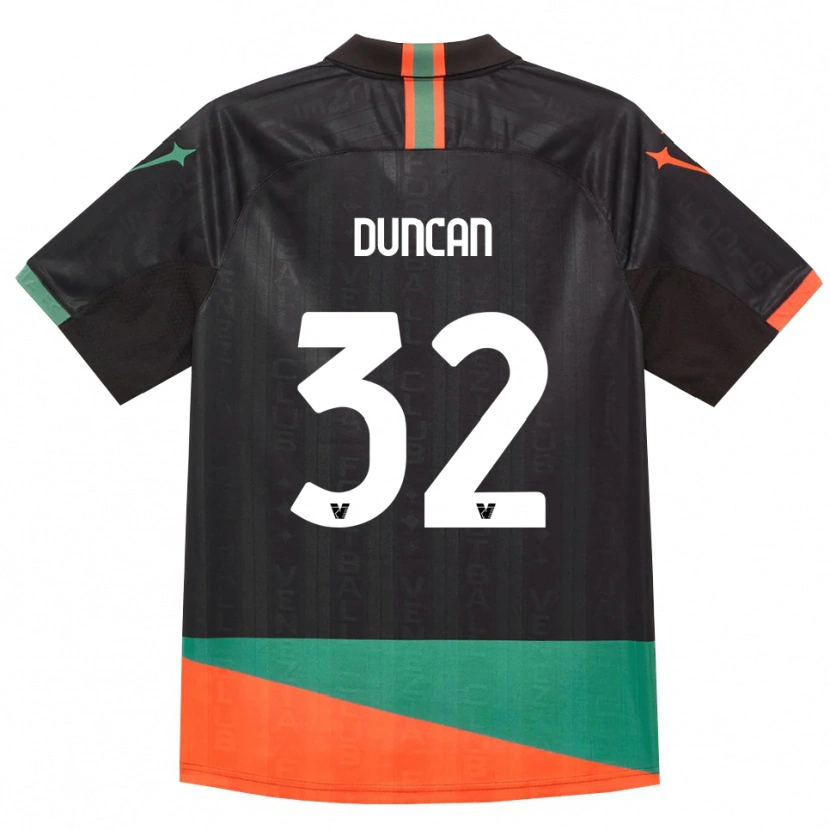 Danxen Criança Camisola Alfred Duncan #32 Preto Laranja Verde Principal 2026/27 Camisa Brasil