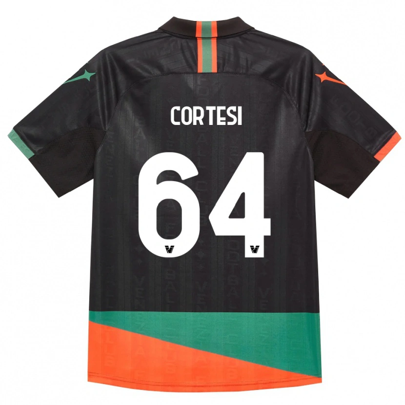 Danxen Criança Camisola Serena Cortesi #64 Preto Laranja Verde Principal 2026/27 Camisa Brasil