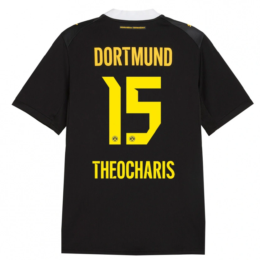 Danxen Criança Camisola Elefterios Theocharis #15 Preto Vermelho Amarelo Alternativa 2026/27 Camisa Brasil
