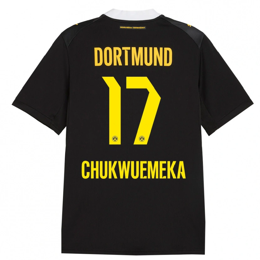 Danxen Criança Camisola Carney Chukwuemeka #17 Preto Vermelho Amarelo Alternativa 2026/27 Camisa Brasil
