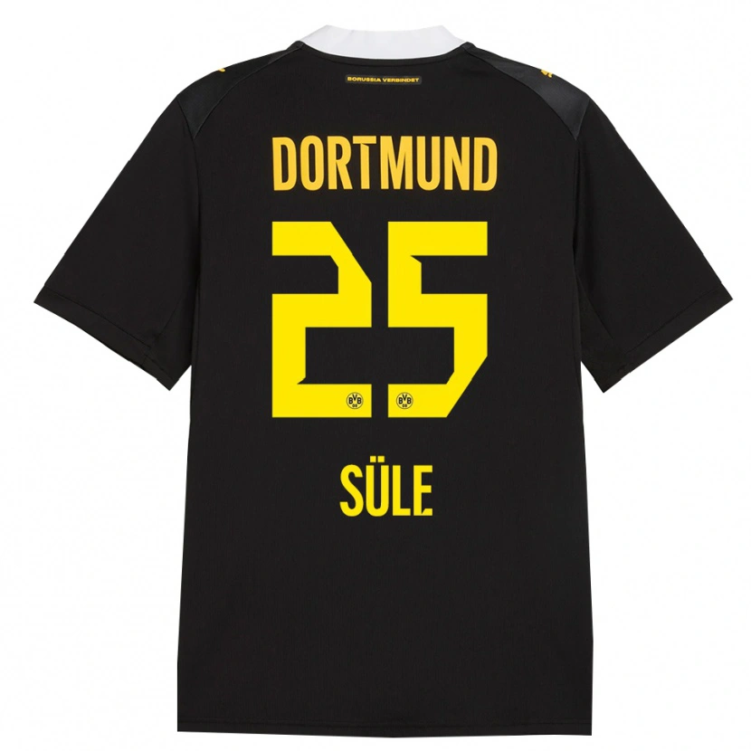 Danxen Criança Camisola Niklas Süle #25 Preto Vermelho Amarelo Alternativa 2026/27 Camisa Brasil