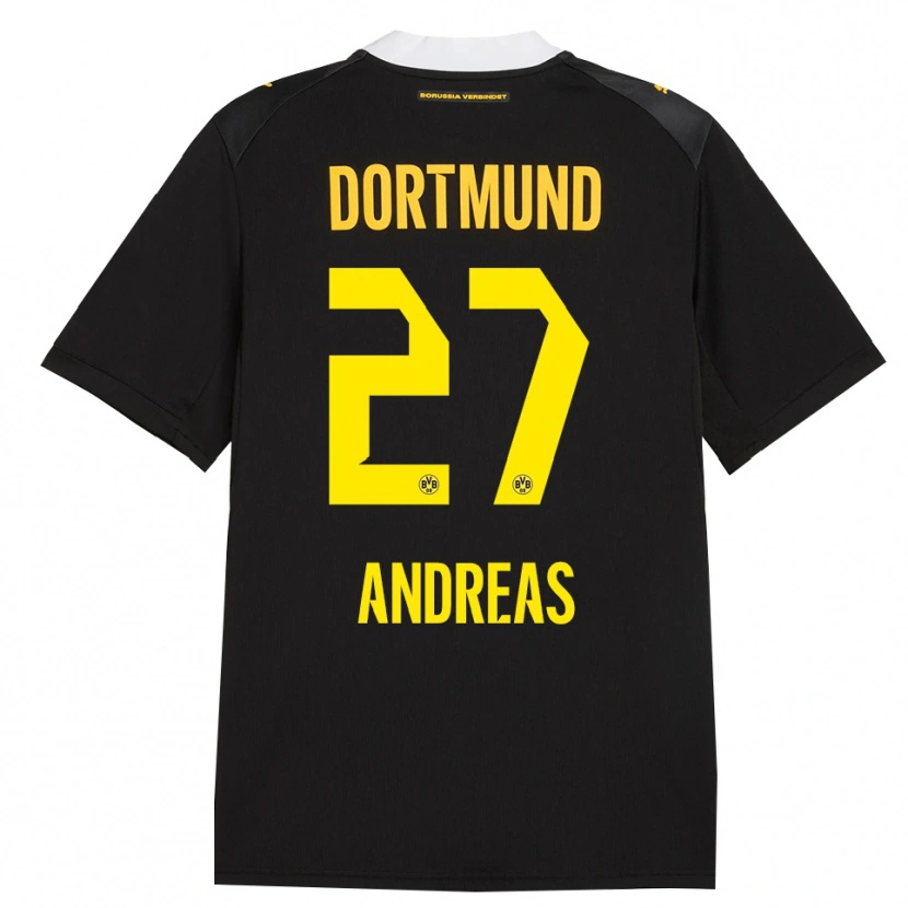 Danxen Criança Camisola Kuno Andreas #27 Preto Vermelho Amarelo Alternativa 2026/27 Camisa Brasil