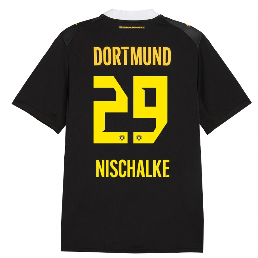 Danxen Criança Camisola Jermain Nischalke #29 Preto Vermelho Amarelo Alternativa 2026/27 Camisa Brasil