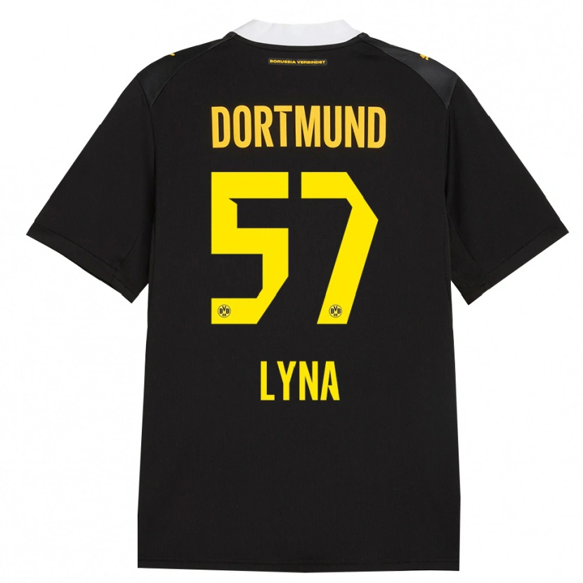 Danxen Criança Camisola Schwarz Lyna #57 Preto Vermelho Amarelo Alternativa 2026/27 Camisa Brasil