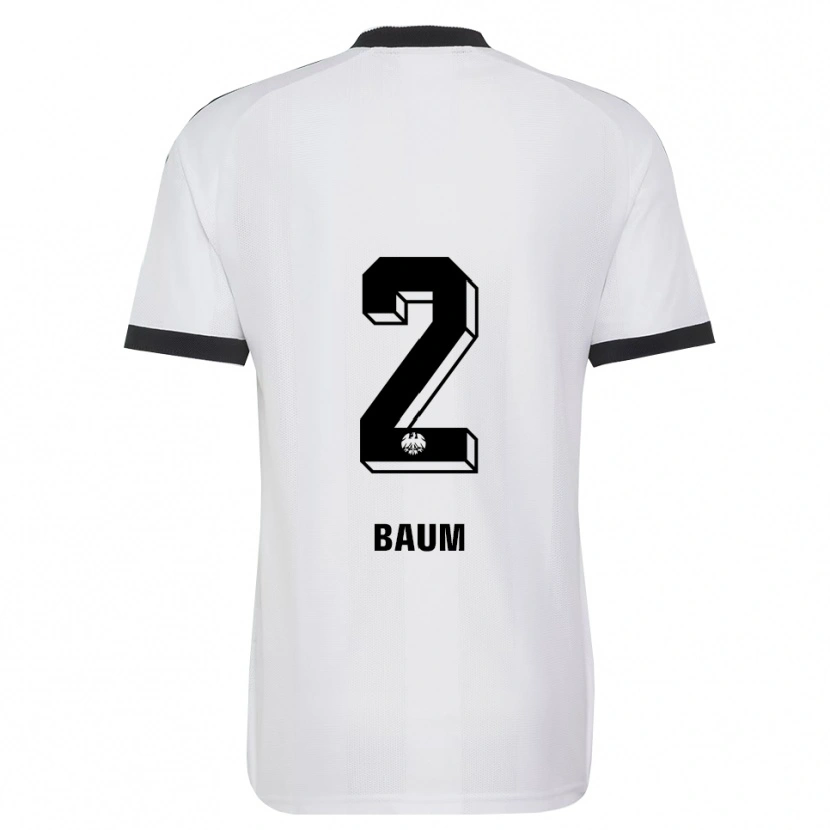 Danxen Criança Camisola Elias Baum #2 Branco Preto Alternativa 2026/27 Camisa Brasil