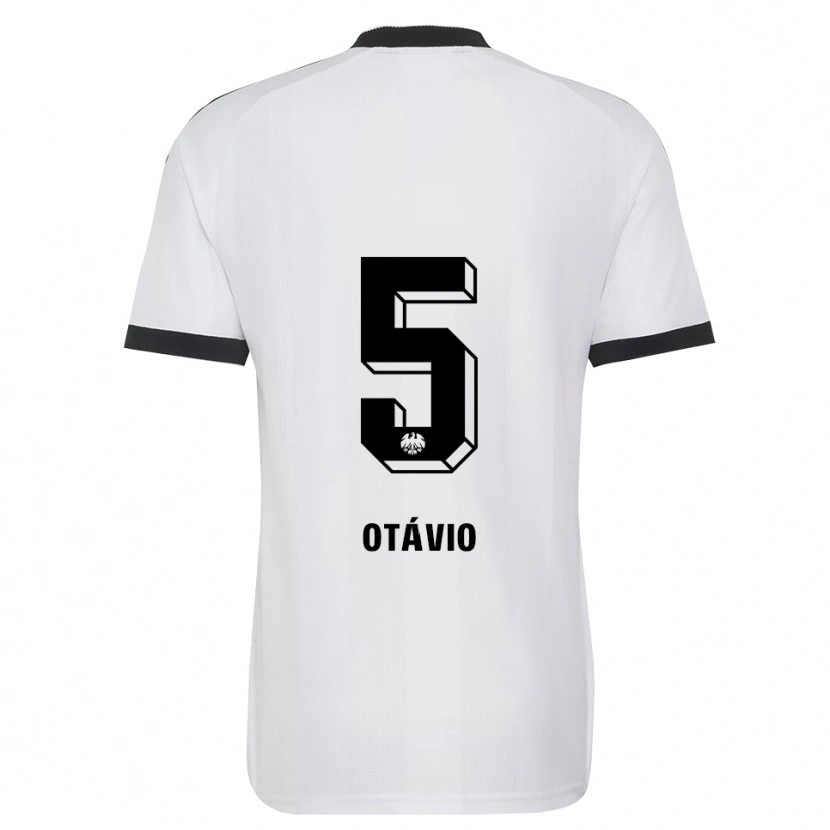 Danxen Criança Camisola Otávio Manoel Galdino Fernandes #5 Branco Preto Alternativa 2026/27 Camisa Brasil