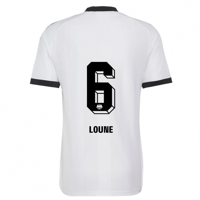 Danxen Criança Camisola Adam Loune #6 Branco Preto Alternativa 2026/27 Camisa Brasil