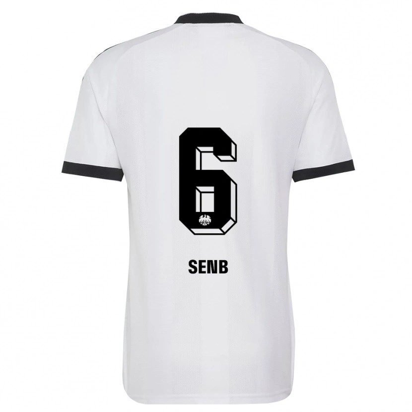Danxen Criança Camisola Elisa Senß #6 Branco Preto Alternativa 2026/27 Camisa Brasil