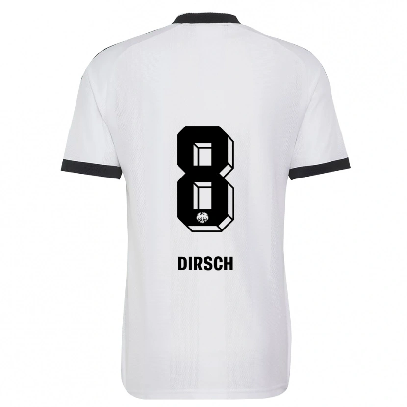 Danxen Criança Camisola Moritz Dirsch #8 Branco Preto Alternativa 2026/27 Camisa Brasil