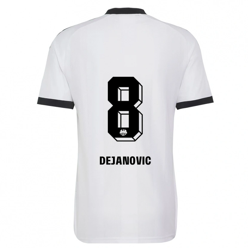 Danxen Criança Camisola Daniel Dejanovic #8 Branco Preto Alternativa 2026/27 Camisa Brasil
