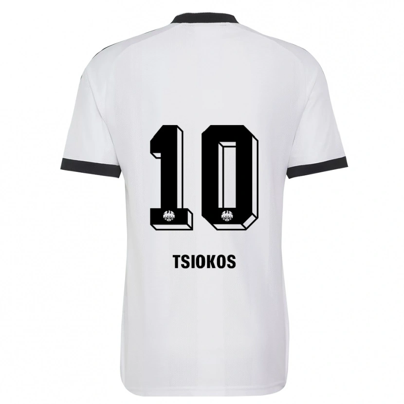 Danxen Criança Camisola Leonidas Ilias Tsiokos #10 Branco Preto Alternativa 2026/27 Camisa Brasil