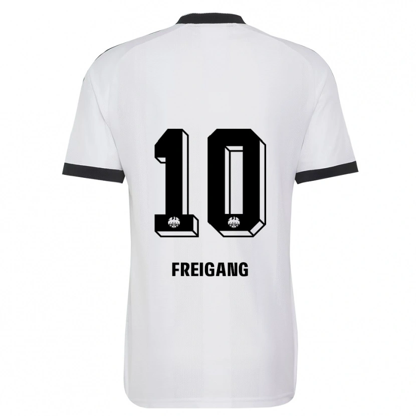 Danxen Criança Camisola Laura Freigang #10 Branco Preto Alternativa 2026/27 Camisa Brasil