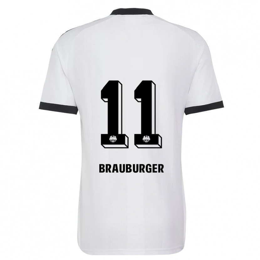Danxen Criança Camisola Maximilian Brauburger #11 Branco Preto Alternativa 2026/27 Camisa Brasil