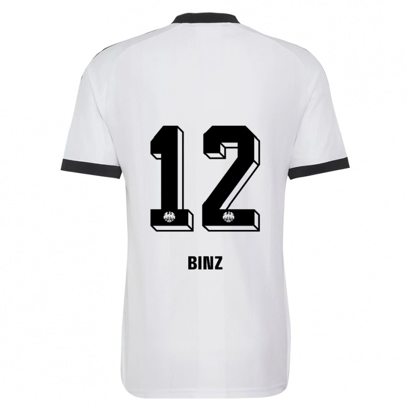Danxen Criança Camisola Sam Binz #12 Branco Preto Alternativa 2026/27 Camisa Brasil