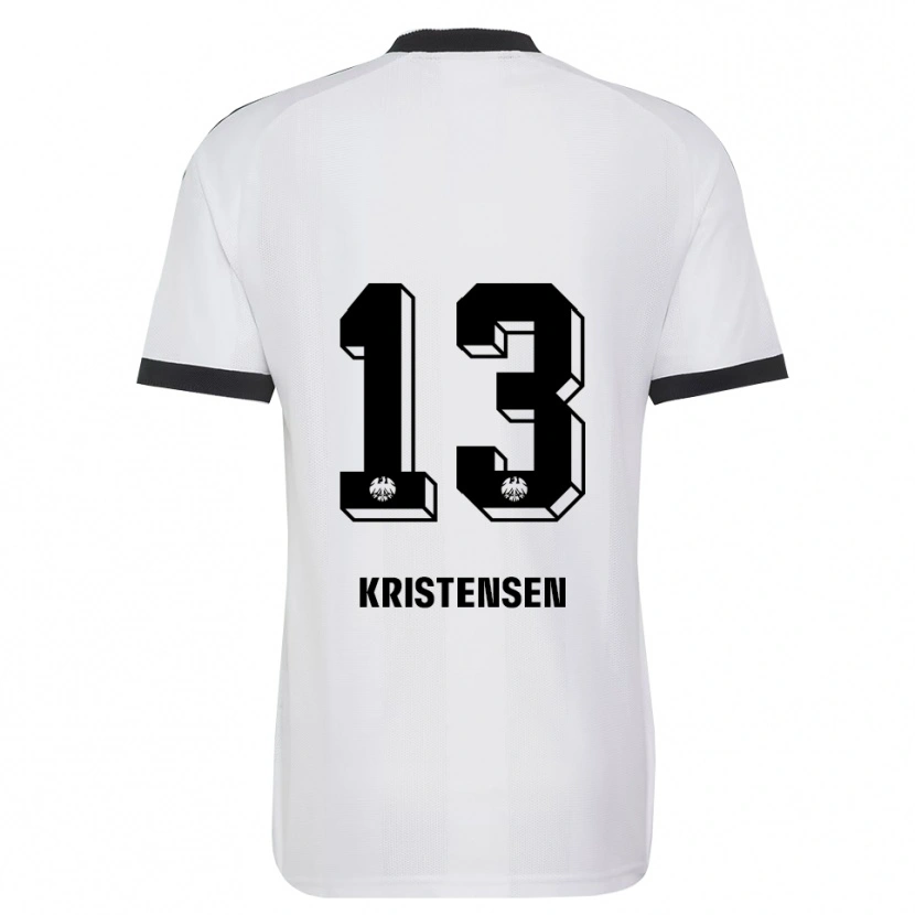 Danxen Criança Camisola Rasmus Kristensen #13 Branco Preto Alternativa 2026/27 Camisa Brasil