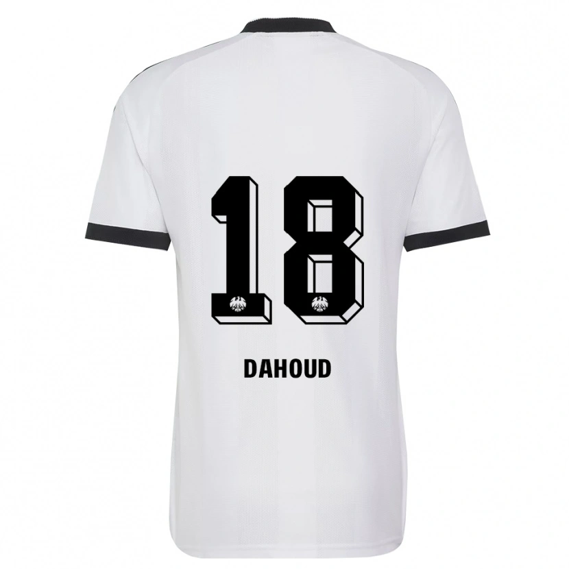 Danxen Criança Camisola Mahmoud Dahoud #18 Branco Preto Alternativa 2026/27 Camisa Brasil
