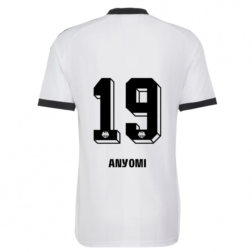 Danxen Criança Camisola Nicole Anyomi #19 Branco Preto Alternativa 2026/27 Camisa Brasil