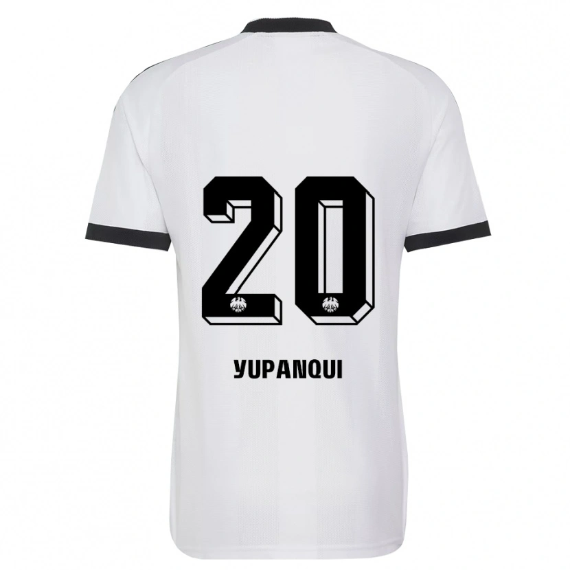Danxen Criança Camisola Philipp Eisele Yupanqui #20 Branco Preto Alternativa 2026/27 Camisa Brasil