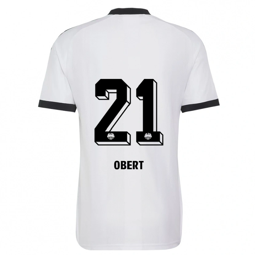 Danxen Criança Camisola Yuriy Obert #21 Branco Preto Alternativa 2026/27 Camisa Brasil