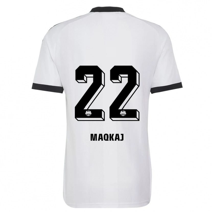 Danxen Criança Camisola Dritan Maqkaj #22 Branco Preto Alternativa 2026/27 Camisa Brasil