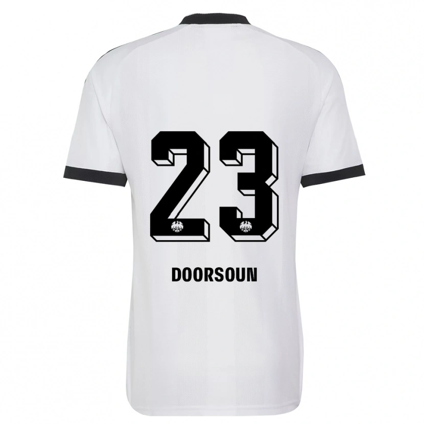 Danxen Criança Camisola Sara Doorsoun-Khajeh #23 Branco Preto Alternativa 2026/27 Camisa Brasil