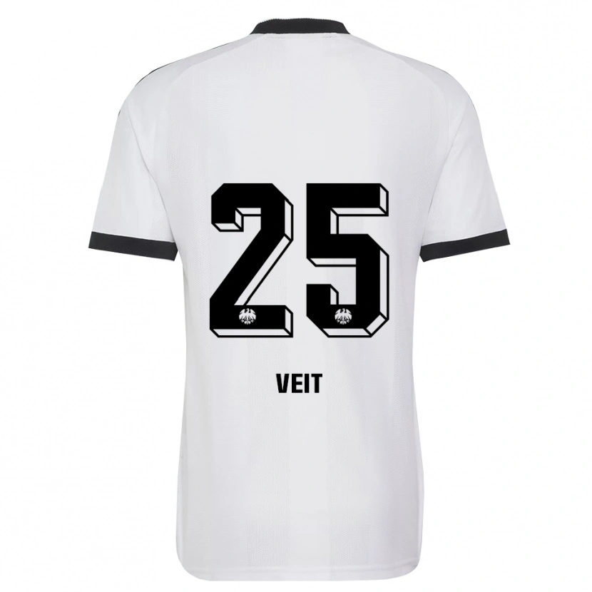 Danxen Criança Camisola Jella Veit #25 Branco Preto Alternativa 2026/27 Camisa Brasil