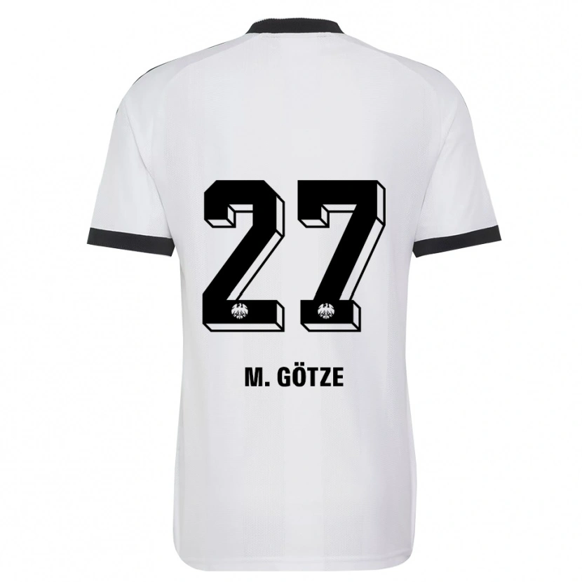 Danxen Criança Camisola Mario Götze #27 Branco Preto Alternativa 2026/27 Camisa Brasil